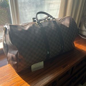 Louis Vuitton Keepall 55 Ebene Damier Duffle.